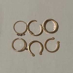 Set of 6 rings